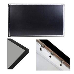 PDGJG Ambient Light Rejecting Fixed Frame Projection Screen 60"-100" Narrow Border Black Crystal Anti-Light Projector Screen (Size : 84 inch)