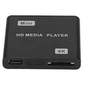 4k hd media player, mini full hd 1080p digital streaming media player with remote control and led indicator, support for 720p rm / rmvb(#1)