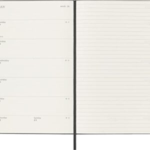 Moleskine Classic 12 Month 2023 Weekly Planner, Hard Cover, Large (5" x 8.25"), Black