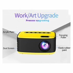 DROOS Mini Projector Home LED Portable Video Player Cinema Micro Projector Small Projector 1080P Projection Conference System (Col(projectors)