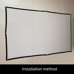 N/A Projection Portable Screen 100inch /120inch 16:9 Foldable Front Rear for Movie Game Home Theater (Size : 150 inch)