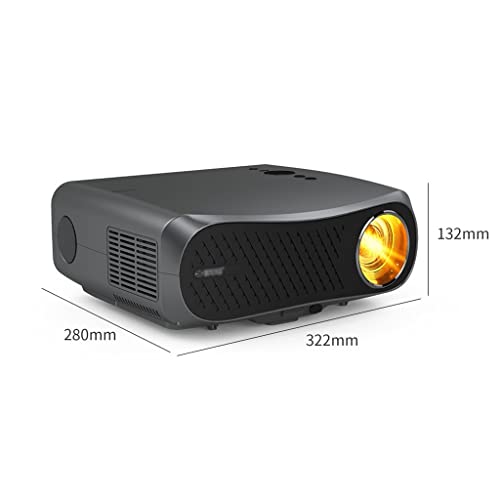 WIONC Movie Projector Home Theater 10000:1 Contrast Projector Video Led Supports Watching 4K Resolution Home Projector (Color : A12AB, Size : 322 * 280 * 132mm)