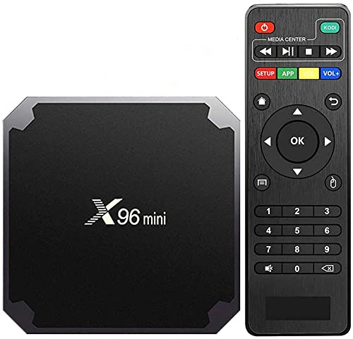 AMGUR X96 Mini Android 7.1 TV Box Amlogic S905W Quad Core 1GB/8GB Smart TV Box WiFi 4K Ultra HD OTT Box Bluetooth H.265 HEVC HDMI Streaming Media Player