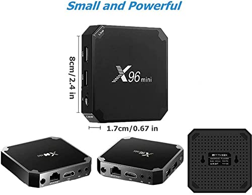 AMGUR X96 Mini Android 7.1 TV Box Amlogic S905W Quad Core 1GB/8GB Smart TV Box WiFi 4K Ultra HD OTT Box Bluetooth H.265 HEVC HDMI Streaming Media Player