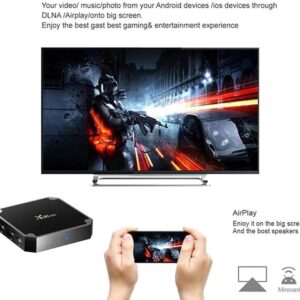 AMGUR X96 Mini Android 7.1 TV Box Amlogic S905W Quad Core 1GB/8GB Smart TV Box WiFi 4K Ultra HD OTT Box Bluetooth H.265 HEVC HDMI Streaming Media Player