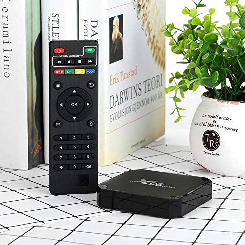 AMGUR X96 Mini Android 7.1 TV Box Amlogic S905W Quad Core 1GB/8GB Smart TV Box WiFi 4K Ultra HD OTT Box Bluetooth H.265 HEVC HDMI Streaming Media Player