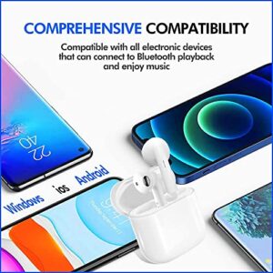 Wireless Earbuds Bluetooth 5.3 Headphones Noise Cancelling Air Buds Pods 3D Stereo Ear pods in-Ear Ear Buds Built-in Mic IPX7 Waterproof Earphones Sport Headsets for airpod Case/iPhone/Samsung/Google