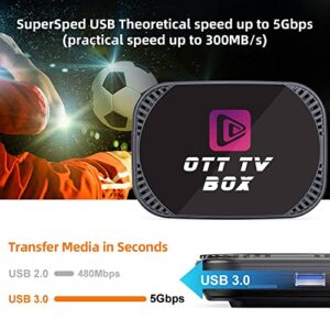 Android 11.0 Tv Box 4Gb Ram 32GB ROM Tv Box MxIII Pro X4 Amlogic S905X4 64-bit Quad Core with Dual Wi-Fi 2.4G/5.0G Bt 4.0 8K 1000M LAN Smart Tv Box