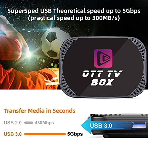 Android 11.0 Tv Box 4Gb Ram 32GB ROM Tv Box MxIII Pro X4 Amlogic S905X4 64-bit Quad Core with Dual Wi-Fi 2.4G/5.0G Bt 4.0 8K 1000M LAN Smart Tv Box