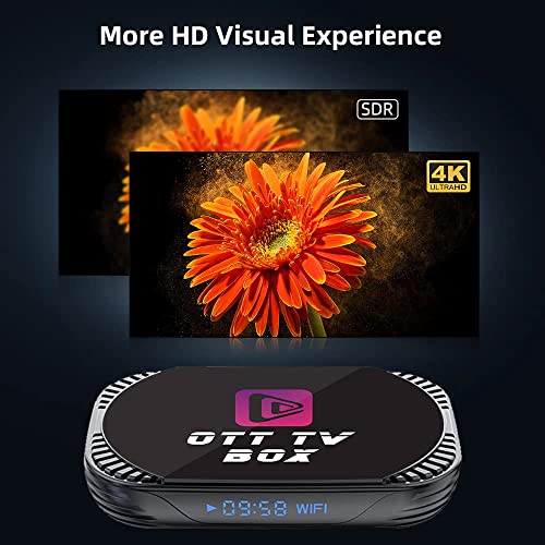 Android 11.0 Tv Box 4Gb Ram 32GB ROM Tv Box MxIII Pro X4 Amlogic S905X4 64-bit Quad Core with Dual Wi-Fi 2.4G/5.0G Bt 4.0 8K 1000M LAN Smart Tv Box