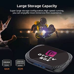 Android 11.0 Tv Box 4Gb Ram 32GB ROM Tv Box MxIII Pro X4 Amlogic S905X4 64-bit Quad Core with Dual Wi-Fi 2.4G/5.0G Bt 4.0 8K 1000M LAN Smart Tv Box