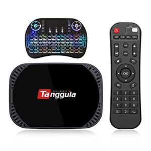 2022 new tanggula x5 android tv box, 4gb+128gb android 11.0, dual band wifi 2.4ghz/5ghz free backlit mini keyboard