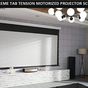 FMOGE 16:9 4k Motorized Tensioned Projector Screen Black Crystal ALR Projection Screen for Your Home Theater (Size : 133 inch)