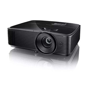 fmoge mini projector dlp projector with 10w speaker 3600 lumens support 3d resolution 1920×1200 portable projector (color : black, size : one size)
