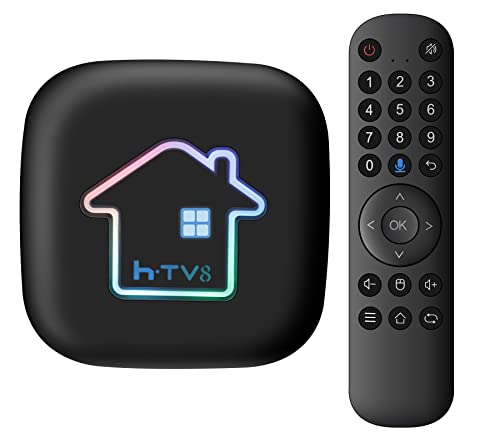 2023 H8 IPTV Brazil htv8 htv Box Latest Version with Updated System, 4K HDR Brazilian Shows of Various Kinds, Fast Response, Connected via WiFi/Bluetooth, Portable