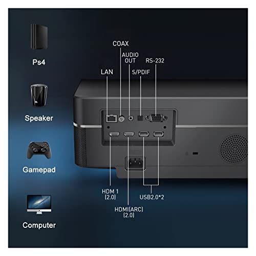 4K Projector Home Theater 3D Smart Android (Color : Add 100inch ALR)