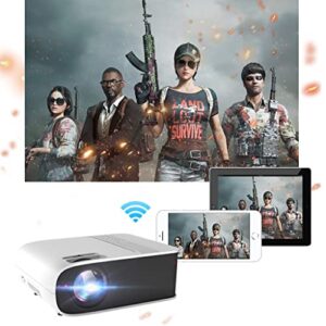 ZSEDP W32 Mini Projector Full 1080p Android 10 Support 4k Decoding Video Projector Led Beamer Home Theater for Phone Cinema ( Size : Basic Version )