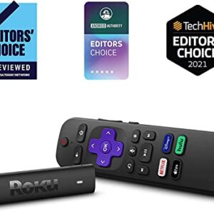 Roku Streaming Stick 4K 2021 Streaming Device with Roku Voice Remote and TV Controls 4K/HDR/Dolby Vision & Bundle Swanky Cables HDMI Cable and TV Cleaning Kit