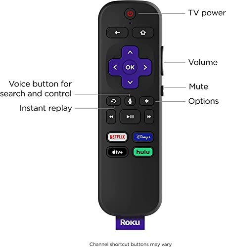 Roku Streaming Stick 4K 2021 Streaming Device with Roku Voice Remote and TV Controls 4K/HDR/Dolby Vision & Bundle Swanky Cables HDMI Cable and TV Cleaning Kit