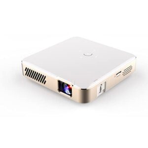 viby s350 mini dlp projector smart tv android 9.0 pico protable 1080p outdoor 4k cinema for smartphone (color : d)