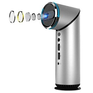 droos mini projector portable,1080p support, hd home theater projector, projection size 200, 6000 mah battery, hdmi, usb, sd, (projectors)