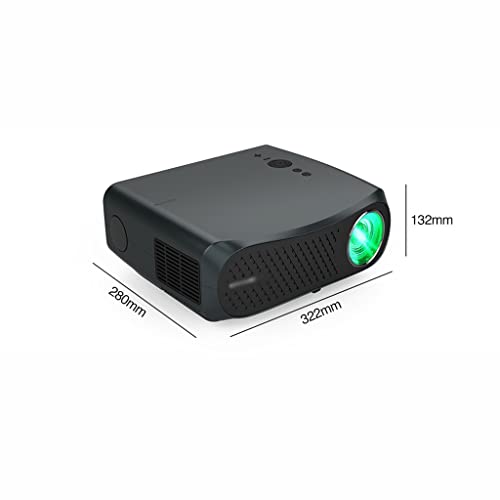 DROOS Beam Projector Video Led Wireless 4K Resolution Home Theater Full 1080P Projector (Color : A12AB, Size : 322 * 280 * 132mm) (projectors)