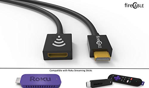 fireCable HDMI Extender for Roku Streaming Stick, Faster Streaming Less Buffering