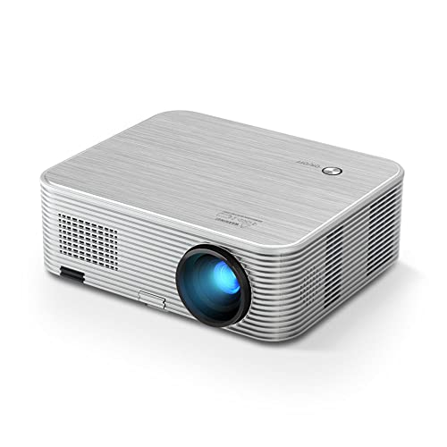 XARONF Full HD Bluetooth Projector Built in DVD Player, 1080P Supported, Portable DVD Projector for Outdoor Movies, Compatible with iOS/Android/TV Stick/HDMI/USB/TF