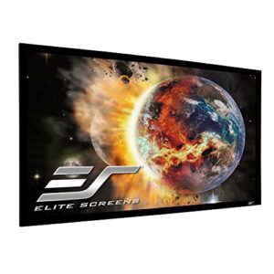elite screens star frame series, 120-inch 16:9, fixed frame home movie theater projector/projection screen, 8k / 4k ultra hd 3d ready, sf120hw2