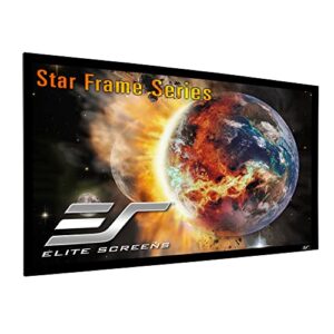 Elite Screens Star Frame Series, 120-INCH 16:9, Fixed Frame Home Movie Theater Projector/Projection Screen, 8K / 4K Ultra HD 3D Ready, SF120HW2