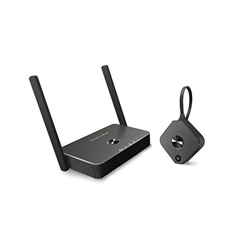 QuattroPod Mini | 5G WiFi Wireless Presentation Facility HDMI Transmitter & Receiver for Streaming 4K from Laptop, PC, Smartphone to HDTV/Projector (1T1R) [2022 OTA Update]