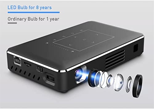 Feilx Mini Projector 2022 Upgraded Portable Video-Projector,Smart 3D Projector WiFi Bluetooth Support 4k Full HD Home Projector Portable Projector