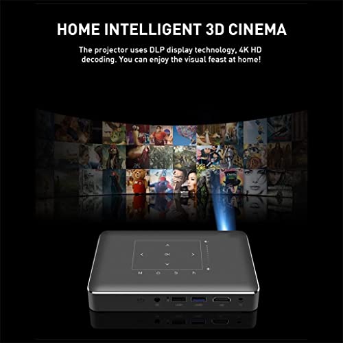 Feilx Mini Projector 2022 Upgraded Portable Video-Projector,Smart 3D Projector WiFi Bluetooth Support 4k Full HD Home Projector Portable Projector