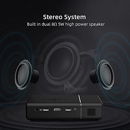 Viinice Full HD 1080P 3D Android Smart WiFi Laser Beamer 300Inch Portable Mini Projector Proyector for Smartphone 4K Cinema 4K Laser Projector with WiFi and Bluetooth