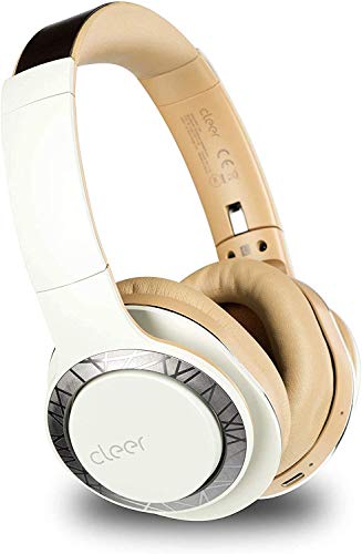 Cleer Audio Enduro 100 Wireless Bluetooth Headphone - Over Ear Fast Charging Lightweight, Podcasting 100Hr Long Battery | Full Charge 4 Day Playback, Play Music & Take Calls Ironless Driver (Sand)