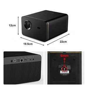 M4000 Full HD Projector 2000ANSI with 1080p 3D Video Support 4K Projector Home Theater Large Screen Play Game with PS5 ( Color : and 3D )