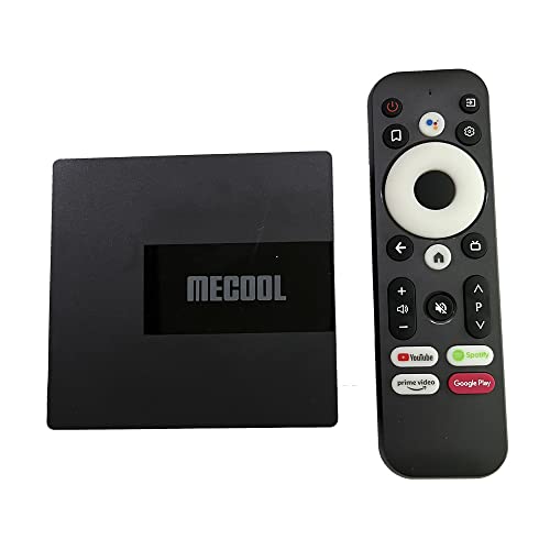 MeCool KM7 ATV Google Certified Android 11 TV Box RAM 4GB ROM 64GB Amlogic S905Y4 Androidtv Prime Video Supported AV1 4K HDR H.265 Media Player with i8 Keyboard