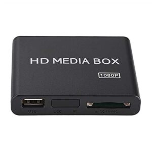 Socobeta 110-240V HDMI Media Player Mini 1080P Digital Player Box Support USB MP3 MMC SD MKV with Remote Control(US Plug)