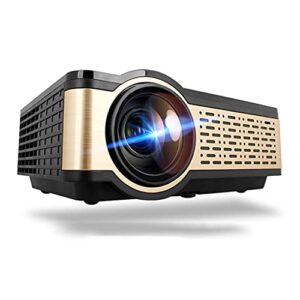 droos hd projector 4000 lumens wifi bluetooth portable home theater cinema support 1080p with gift (color : android version) (projectors)