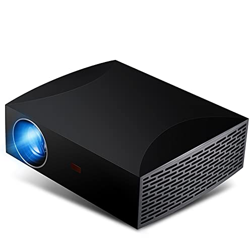 LJJSMG Mini Portable Projector,Video DLP Pocket Projector for Home and Outdoor Entertainment,Support 1080P HDMI Input Built-in Rechargeable Battery Stereo Speakers