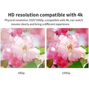 LDCHNH S350 Mini Dlp Projector Smart Tv Android 9.0 Pico Protable 1080p Outdoor 4k Cinema for Smartphone (Color : E)