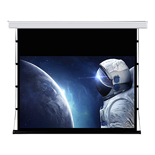 FMOGE Motorized Projector Screen,1.2 Gain,Format 16:9,Full HD 4K,Used for Home Theater and Presentation,Including Remote Control