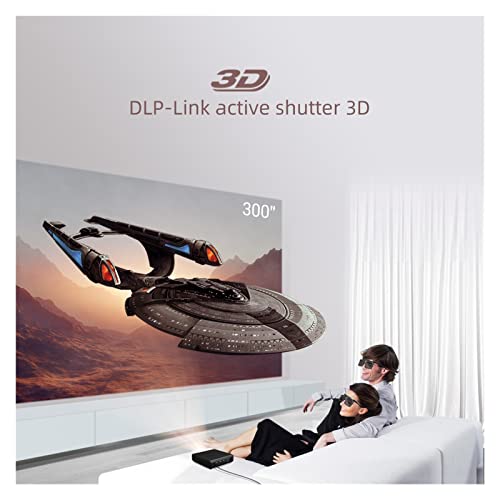 3D Android Portable Mini Smart 300 Inch Home Theater Projector for Smartphone 4K Theater