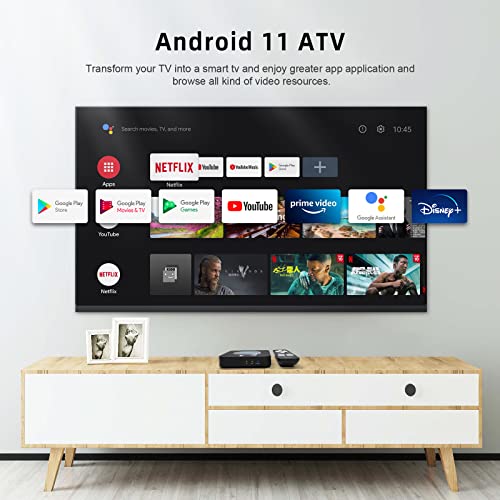 Android 10.0 TV Box, KM2 Smart TV Box Netflix Google Certified and MECOOL KM2 Plus Smart TV Box Netflix Google Certified AV1 Ultra 4K HDR 2GB 16GB Bundle