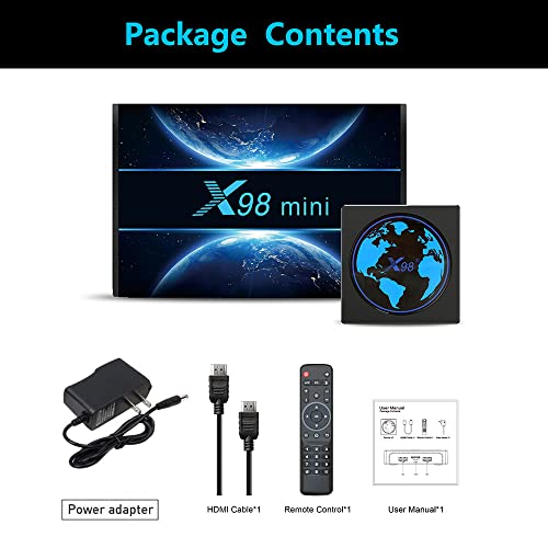 Android 11.0 TV Box,X98 Mini Amlogic S905W2 Quad Core X96Q Upgraded RAM 2GB ROM 16GB Dual WiFi 2.4G/5.8G BT4.2 4K 6K AV1 Home Smart Media Player Android 11.0 TV Box X88 Set top Box