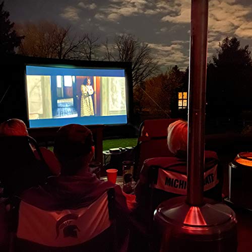 TKLoop 20 Ft Inflatable Movie Screen for Outdoor Use Blow Up Projector Screen - Includes Inflation Fan, Tie-Downs and Storage Bag - Supports Front and Rear Projection