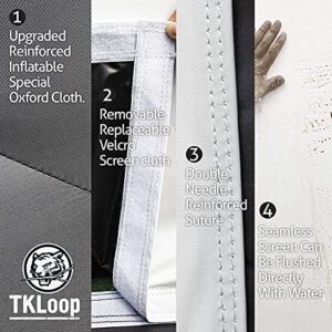 TKLoop 20 Ft Inflatable Movie Screen for Outdoor Use Blow Up Projector Screen - Includes Inflation Fan, Tie-Downs and Storage Bag - Supports Front and Rear Projection