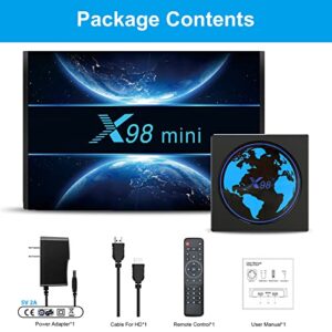 Android TV Box 11.0, 2022 Newest Android TV Box 4GB 32GB Amlogic S905W2 Support 2.4G/5.8G WiFi Bluetooth 4.2 Ethernet LAN 3D 4K HDR Android Box Smart TV Box