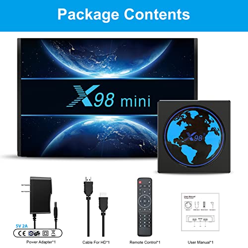 Android TV Box 11.0, 2022 Newest Android TV Box 4GB 32GB Amlogic S905W2 Support 2.4G/5.8G WiFi Bluetooth 4.2 Ethernet LAN 3D 4K HDR Android Box Smart TV Box