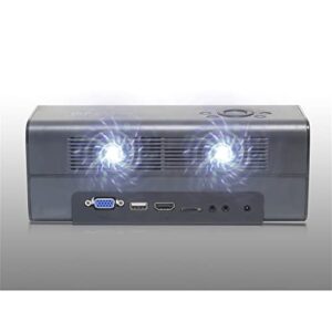 WIONC Mini Pocket Projector 350 ANSI Lumens Portable Handheld Smartphone Home Theater Cinema LED Projector Speaker (Color : K1 Basic Version, Size : 21.5 * 8.1cm)